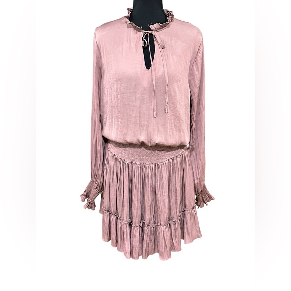 Mustard Seed. Mauve Pink Ruffle Detail Dress